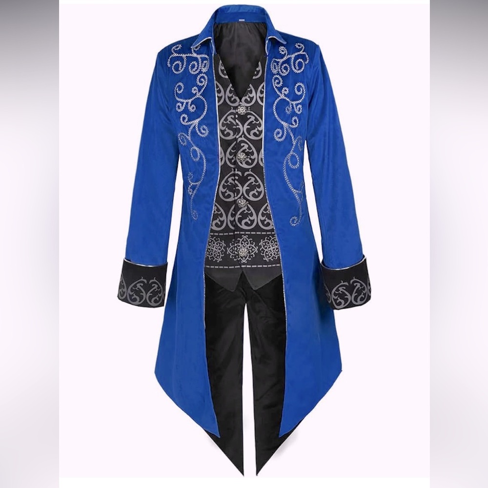 NWOT Medieval Steampunk Tuxedo, Victorian Performance Costume, Size 2XL